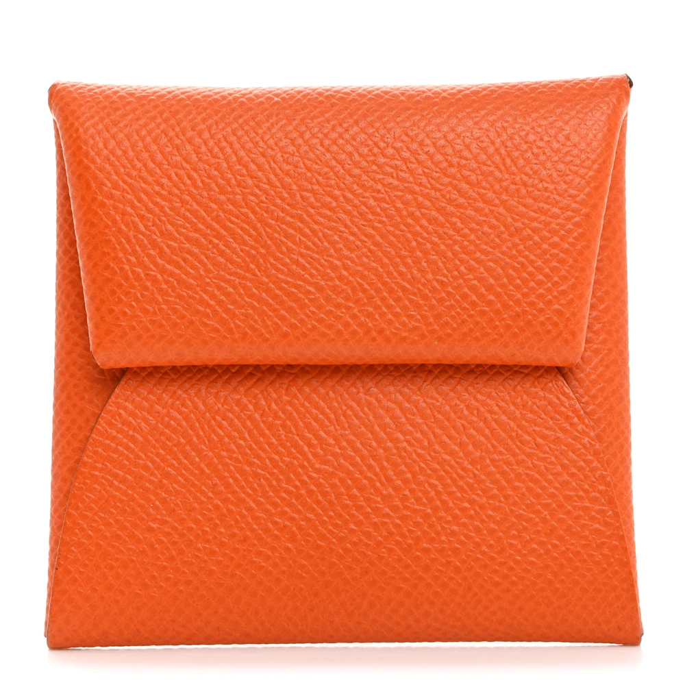 1:1 Hermès Replica – Bastia Coin Purse Orange Lime - Designer Inspired Luxury Bag