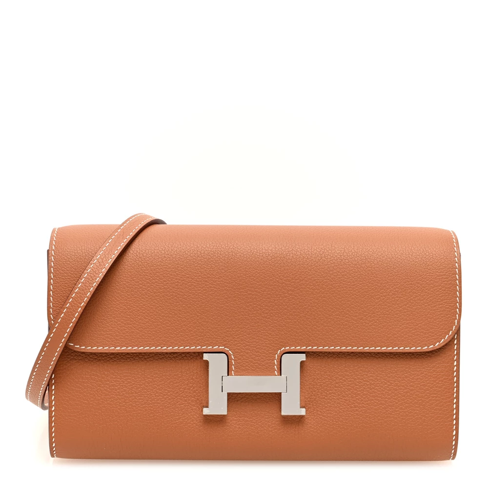 1:1 Hermès Replica – Constance Wallet To Go Evercolor Gold - Designer Inspired Luxury Bag