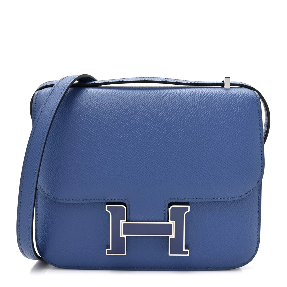 1:1 Hermès Replica – Enamel Constance 18 Bleu France - Designer Inspired Luxury Bag
