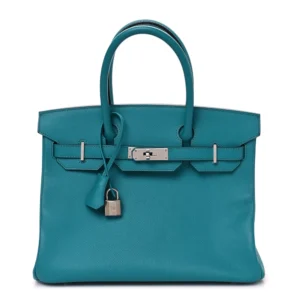 1:1 Hermès Replica - Epsom Birkin 30 Bleu Paon | Top Tier Quality