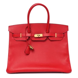 1:1 Hermès Replica - Epsom Birkin 35 Rouge Casaque | Top Quality