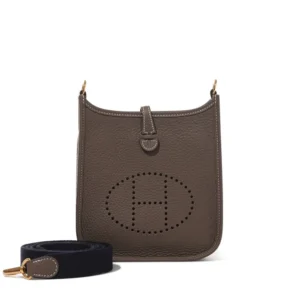 1:1 Hermès Replica Étoupe Mini Evelyne II TPM | TopTierHermes