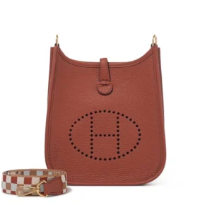 1:1 Hermès Replica - Gold Clémence Mini Evelyne II TPM 16