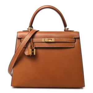 1:1 Hermès Replica - Kelly 25 Barenia Sellier Fauve | TopTierHermes