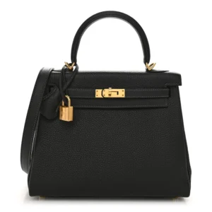 1:1 Hermès Replica – Kelly 25 Togo Horseshoe Black | Top Tier Quality