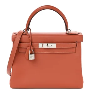 1:1 Hermès Replica Kelly 28 Evercolor Blush Rose Jaipur