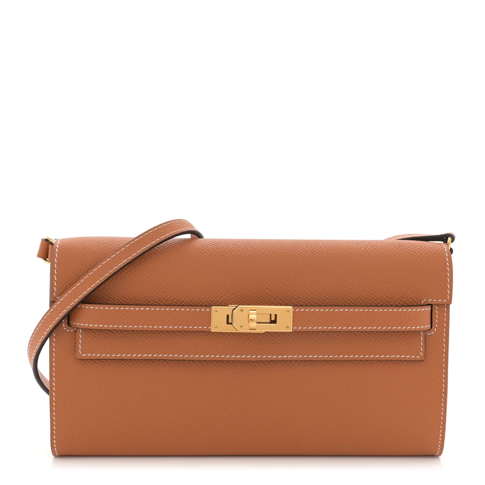 1:1 Hermès Replica – Kelly Wallet To Go Gold Epsom - Designer Inspired Luxury Bag