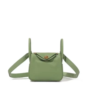 1:1 Hermès Replica – Vert Criquet Swift Mini Lindy II