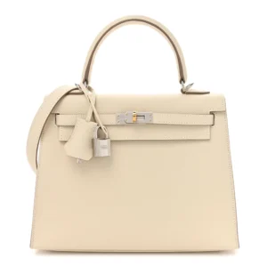 Artisan-Grade Hermès Dupes | Kelly 25 Sellier Epsom Craie
