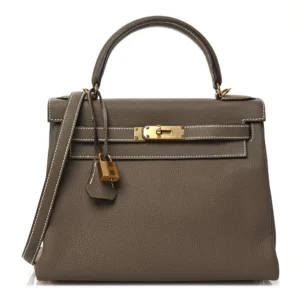 Artisan-Grade Hermès Dupes | Kelly 28 Retourne Togo Etoupe