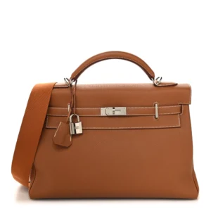Artisan-Grade Hermès Dupes | Maxi Kelly 42 Togo Gold