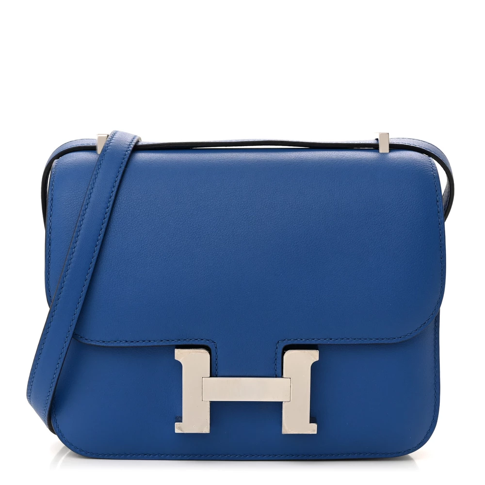 Artisan-Grade Hermès Dupes – Swift Constance 18 Bleu France - Premium Alternative Bag