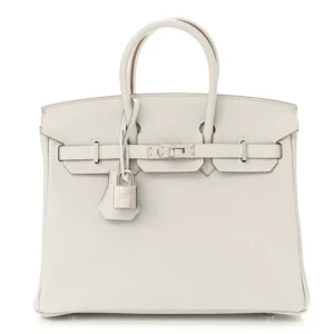 Artisan-Grade Hermès Dupes - Togo Birkin 25 Gris Pale