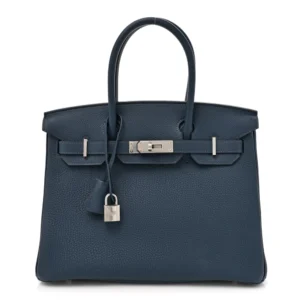 Artisan-Grade Hermès Dupes - Togo Birkin 30 Bleu de Prusse
