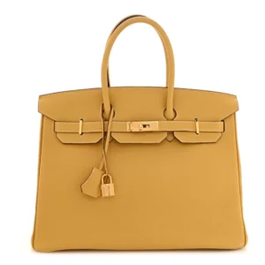 Artisan-Grade Hermès Dupes - Togo Birkin 35 Curry | Top Tier Hermes