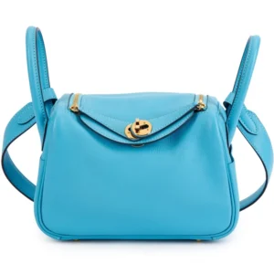 Best Replica Hermès Mini Lindy 20 | Bleu du Nord Swift