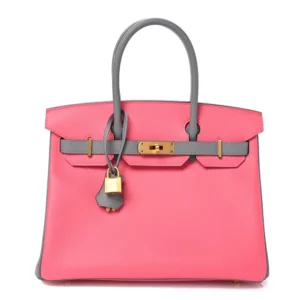 Best Replica Hermès - Horseshoe Birkin 30 Rose Azalee