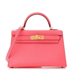 Best Replica Hermès Mini Kelly 20 Chevre Rose Lipstick