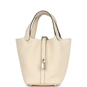 Best Replica Hermès Nata Picotin Lock 18 Palladium | Top Tier Hermes