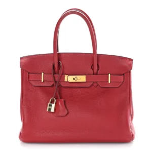 Best Replica Hermès Taurillon Clemence Birkin 30 Rouge Garance