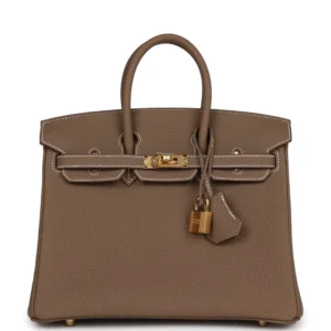 Hermès Birkin 25 Etoupe Togo - Artisan-Grade Dupes