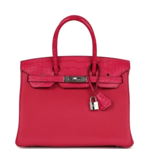 Hermès Birkin 25 Rose Mexico Crocodile - High-End Inspired