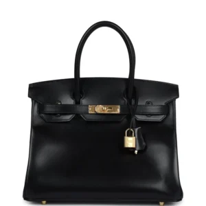 Hermès Birkin 30 Black Box - Artisan-Grade Dupes