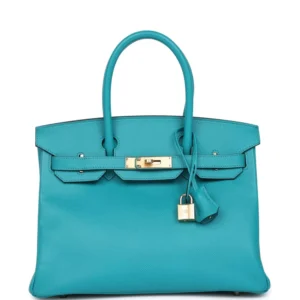 Hermès Birkin 30 Bleu Paon Epsom - Artisan-Grade Dupes