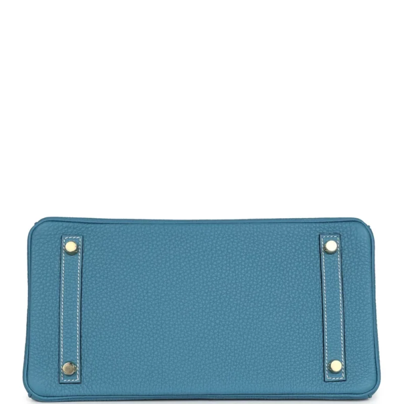 Hermès Birkin 30 Blue Jean Togo - Premium Replica - Image 4