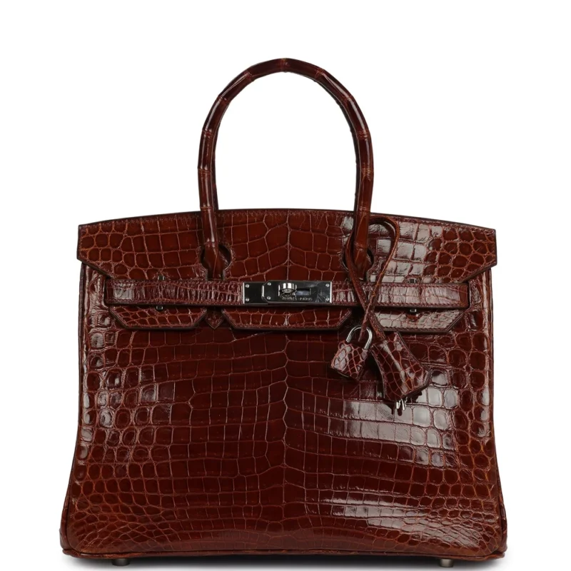 Hermès Birkin 30 Miel Niloticus Crocodile - Mirror Quality Replicas