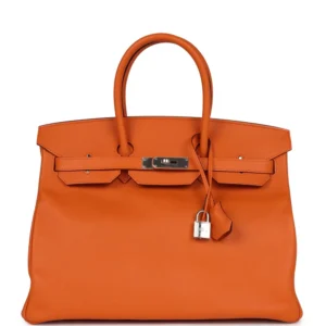 Hermès Birkin 35 Orange Epsom - Mirror Quality Replicas