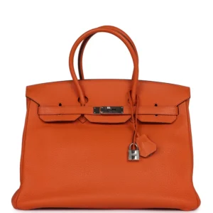 Hermès Birkin 35 Orange Togo - Premium Replica