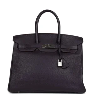 Hermès Birkin 35 Raisin Clemence - Premium Replica