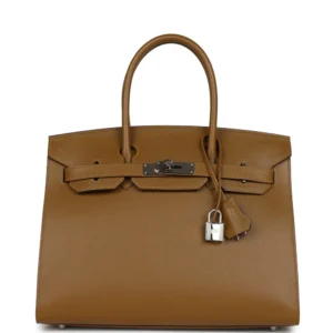 Hermès Birkin Sellier 30 Bronze Dore Madame - Luxury Replica