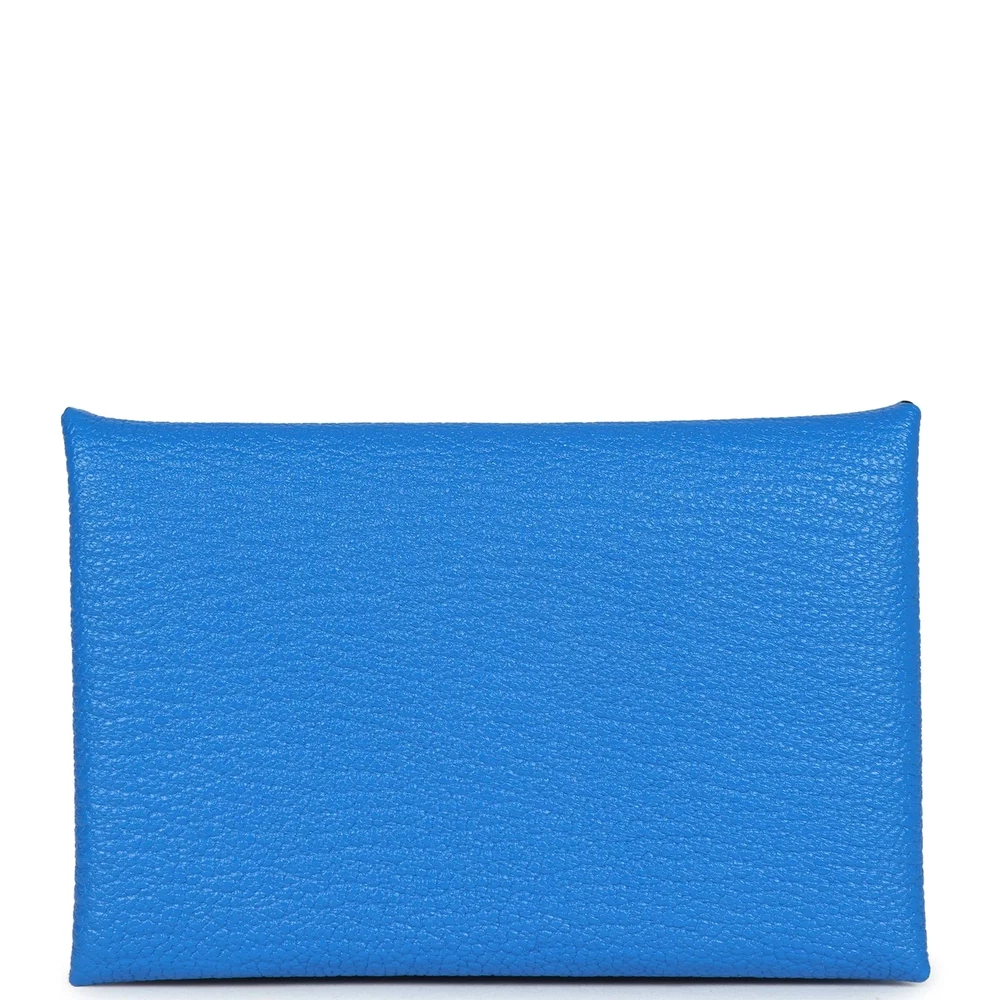 Hermès Calvi Card Holder Bleu Hydra Chevre – Best Replica - Designer Inspired Luxury Bag