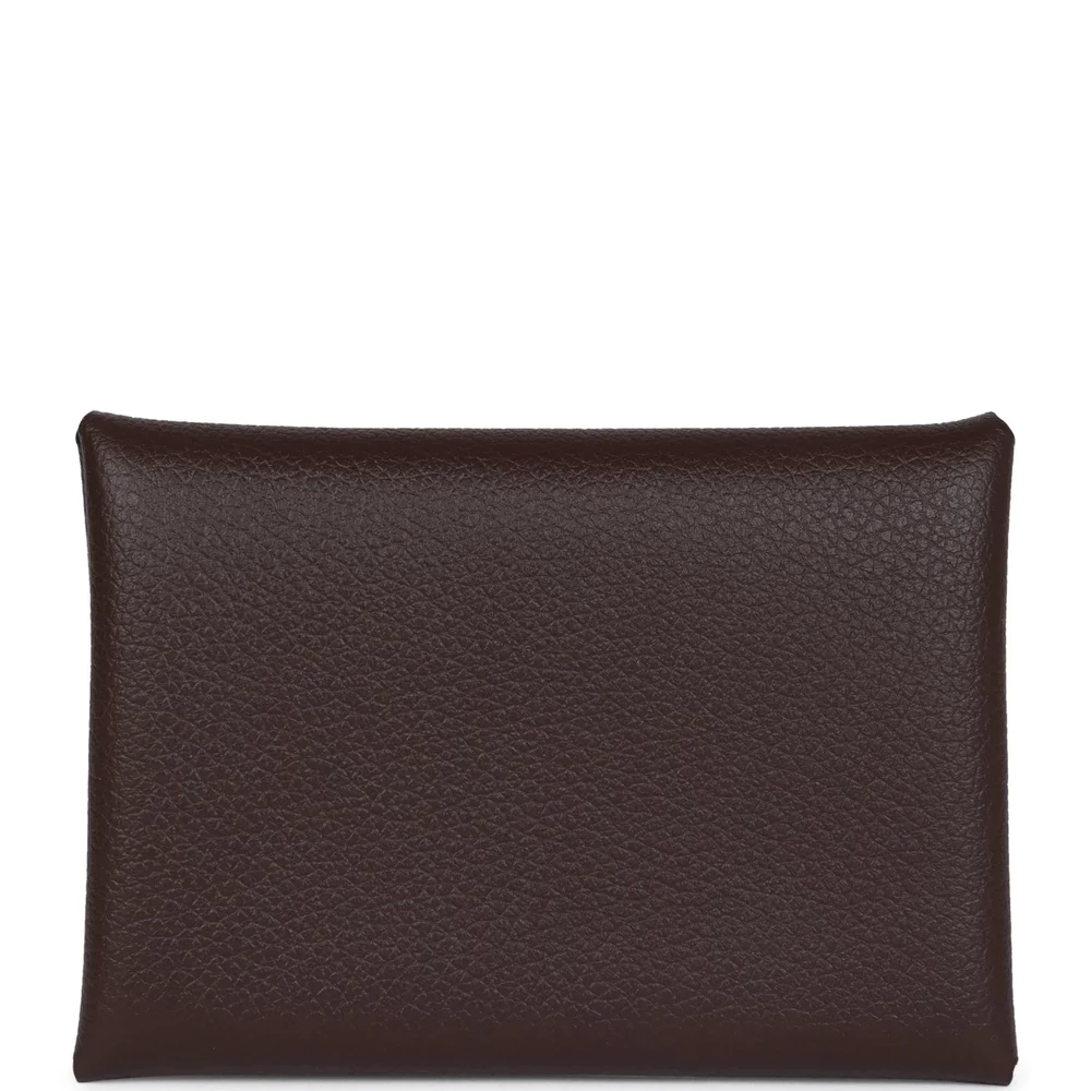 Hermès Calvi Card Holder Moka Evercolor – Best Replica - Premium Alternative