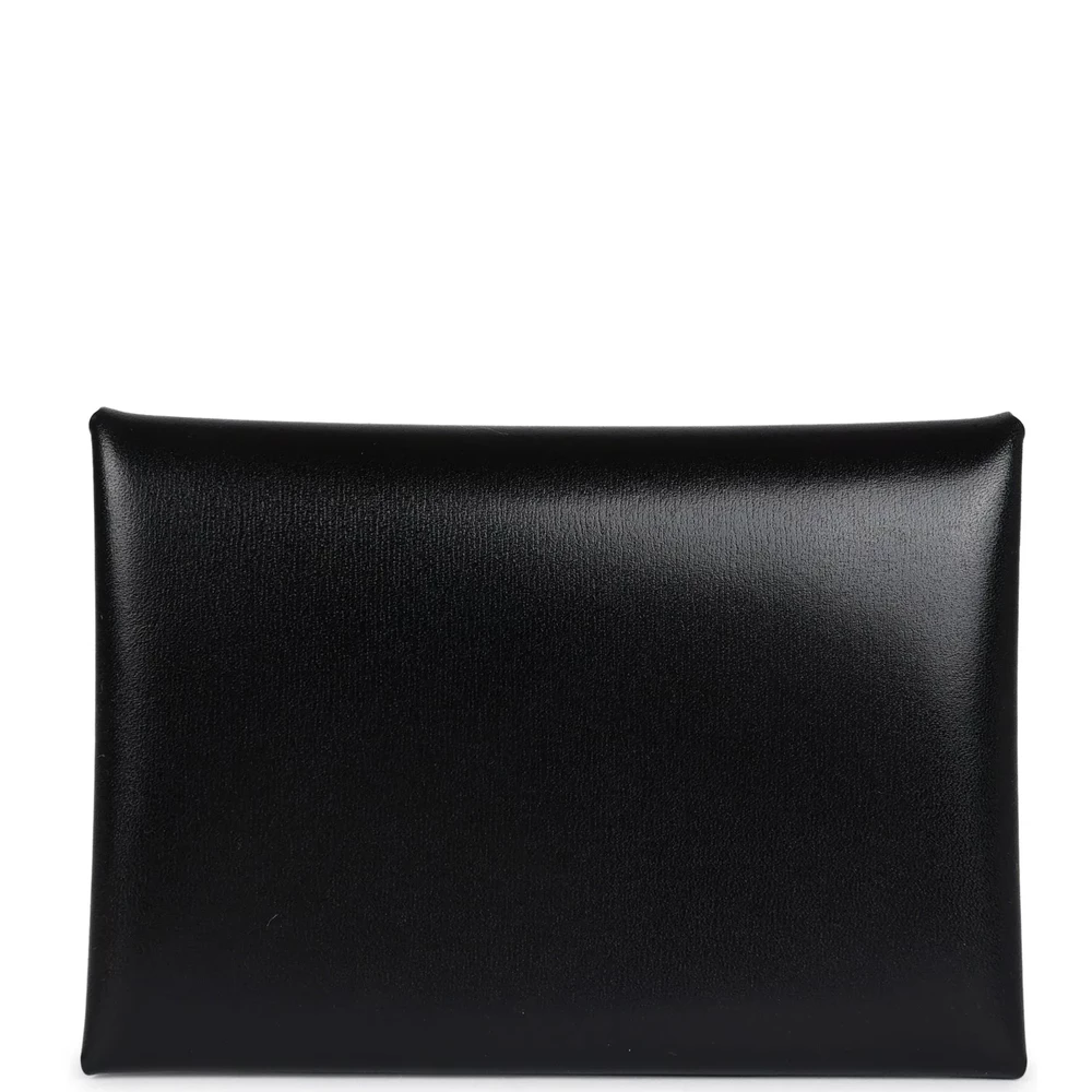 Hermès Calvi Duo Card Holder Black Box – 1:1 Replica - Designer Inspired Luxury Bag