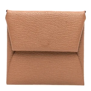 Hermès Chevre Mysore Bastia Coin Purse Quebracho - Best Replica