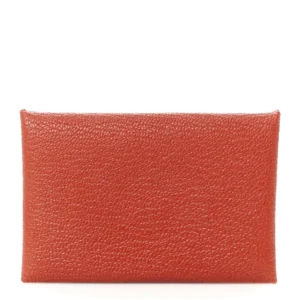 Hermès Chevre Mysore Calvi Card Case Sienne - 1:1 Replica