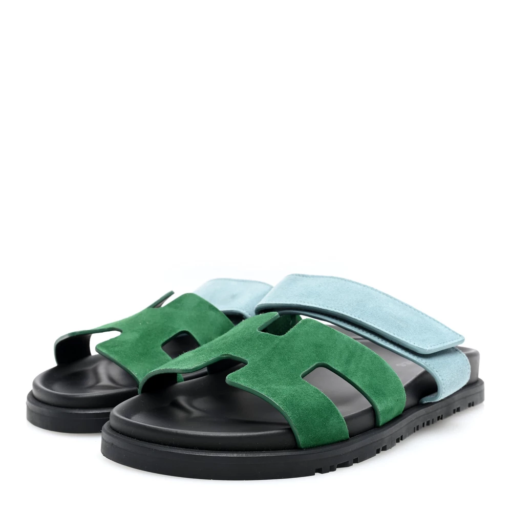 Hermès Chypre Sandals Vert Cactus – High-End Inspired - Premium Alternative