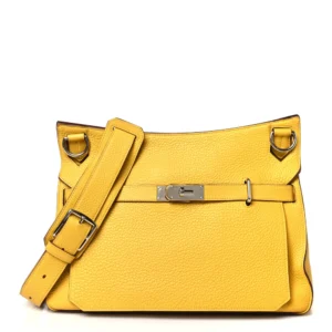 Hermès Clemence Jypsière 34 Jaune Ambre - Premium Replica