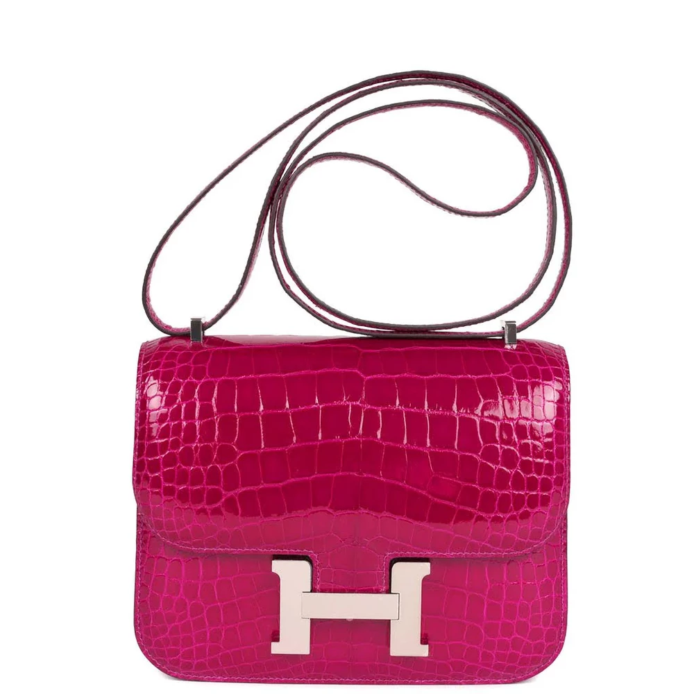 Hermès Constance 18 Rose Pourpre Alligator – High-End Inspired - Premium Alternative