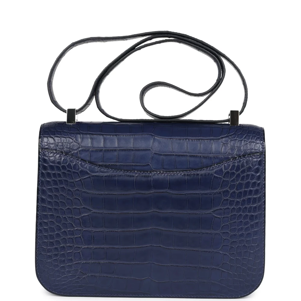 Hermès Constance 24 Bleu Saphir Alligator – Mirror Quality Replicas - Premium Alternative