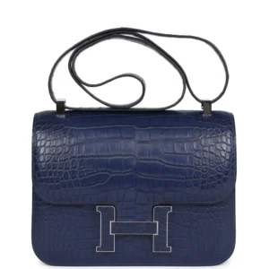 Hermès Constance 24 Bleu Saphir Alligator - Mirror Quality Replicas