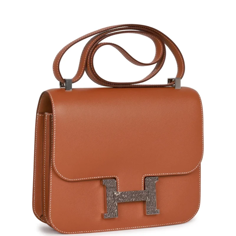 Hermès Constance 24 Gold Madame Lizard - Best Replica - Image 6