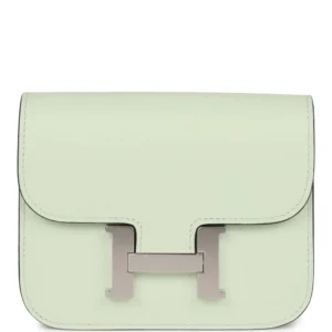 Hermès Constance Slim Wallet Vert Fizz Evercolor - Best Replica
