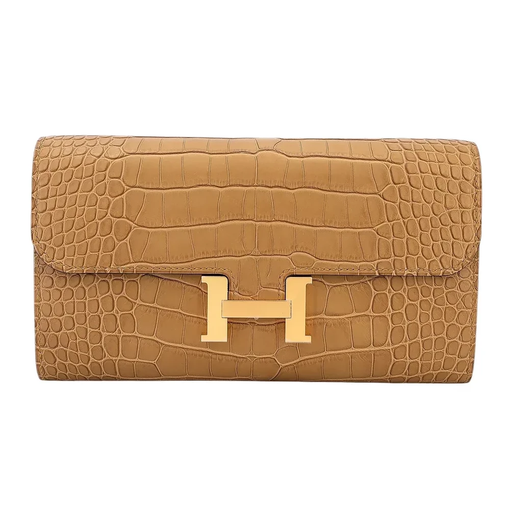 Hermès Constance To Go Kraft Matte Alligator Gold – Artisan-Grade Dupes - Premium Alternative
