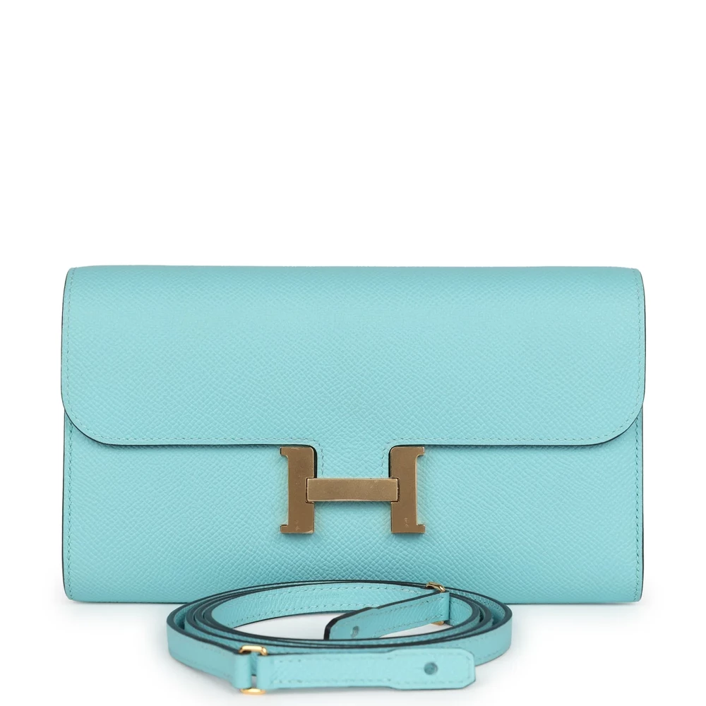Hermès Constance Wallet Bleu Atoll Epsom Gold – Best Replica - Premium Alternative Bag