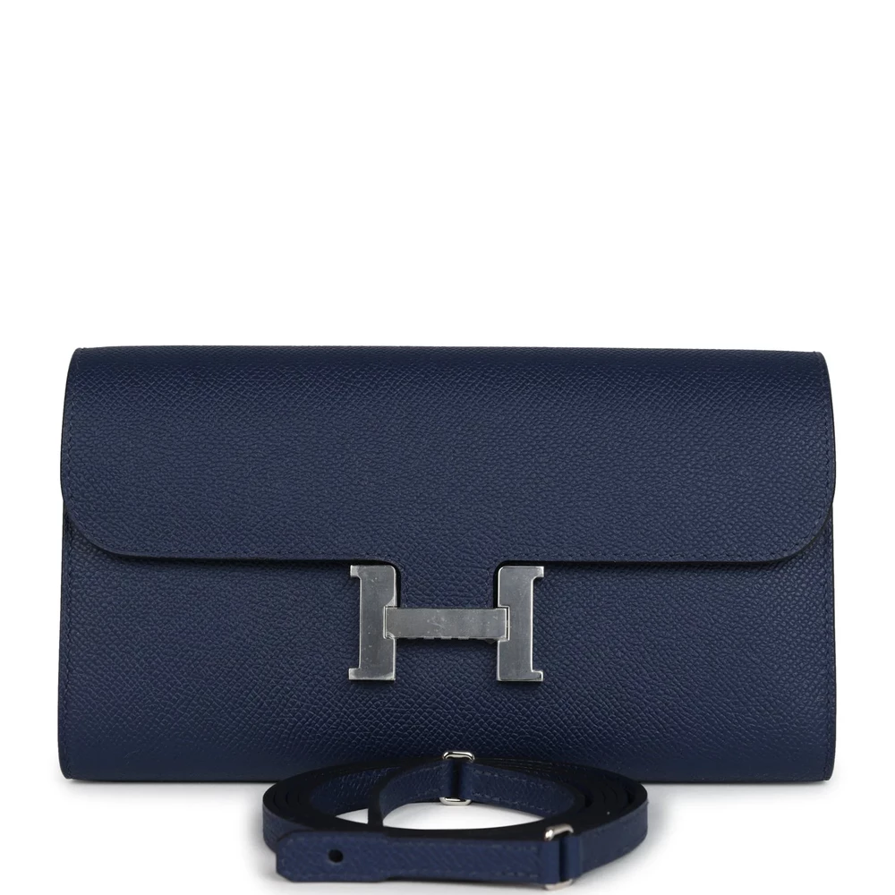 Hermès Constance Wallet Bleu Navy Epsom – Premium Replica - Designer Inspired Luxury Bag