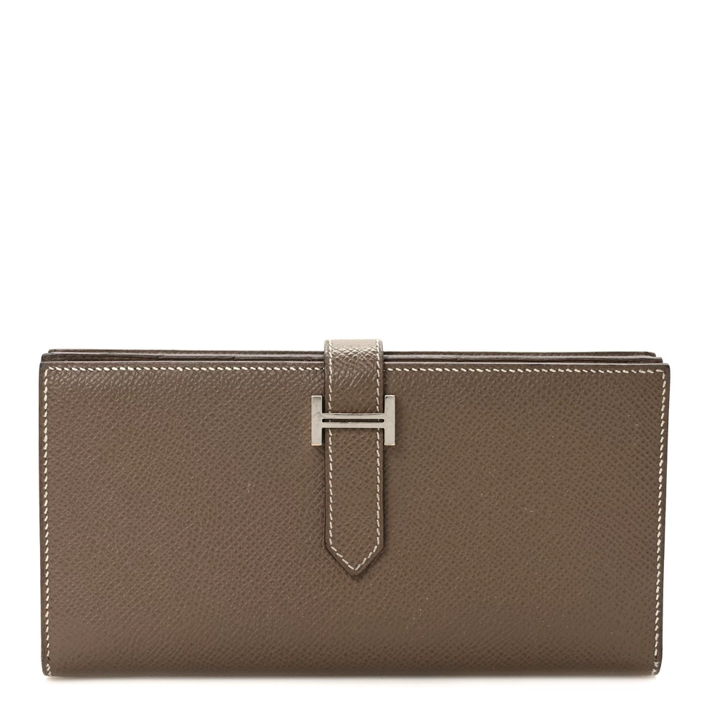 Hermès Epsom Bearn Gusset Wallet Etoupe – Premium Replica - Premium Alternative Bag